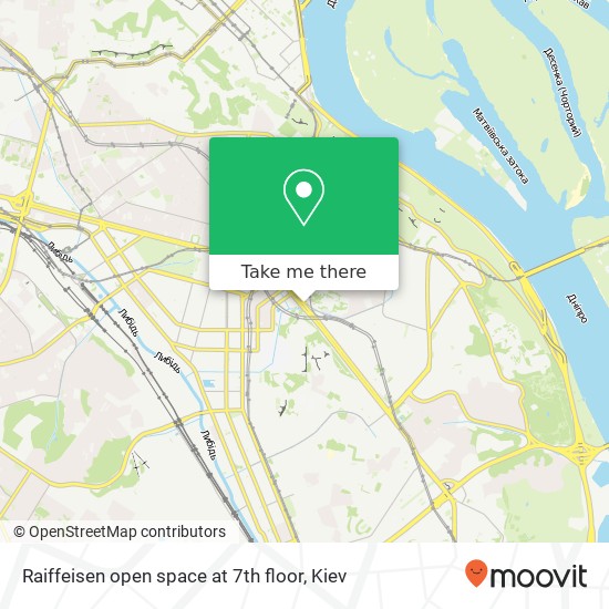 Raiffeisen open space at 7th floor map