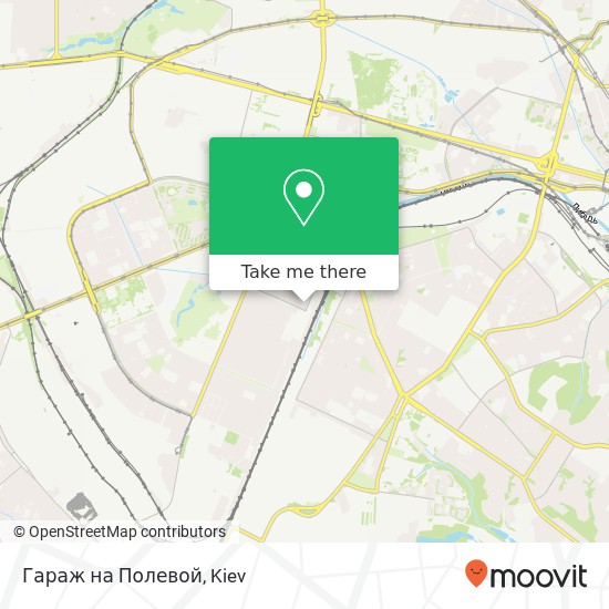 Гараж на Полевой map