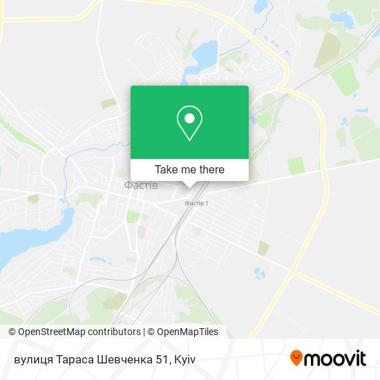 Карта вулиця Тараса Шевченка 51