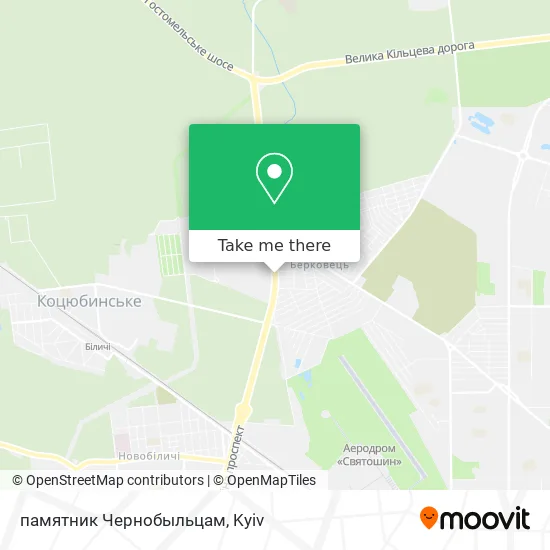 памятник Чернобыльцам map