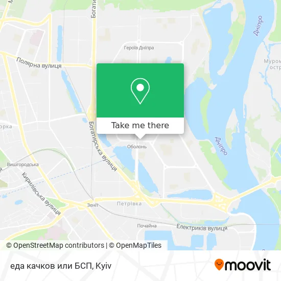 Карта еда качков или БСП