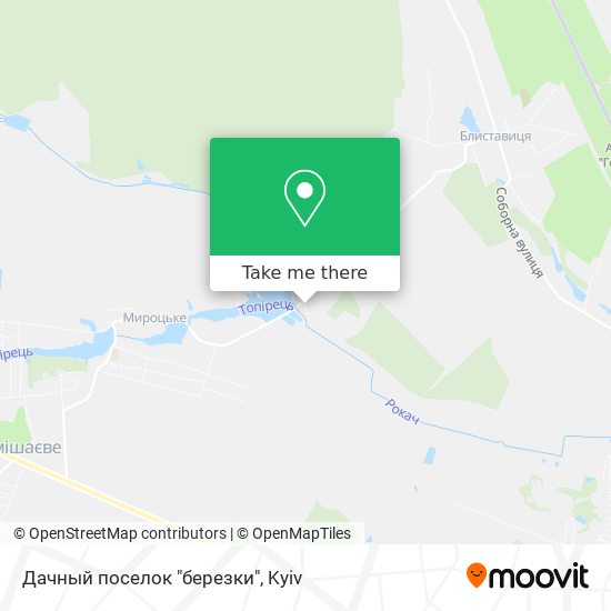 Карта Дачный поселок "березки"