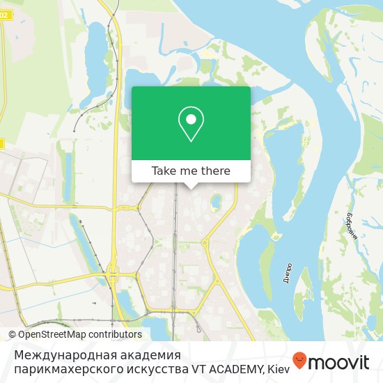 Карта Международная академия парикмахерского искусства VT ACADEMY