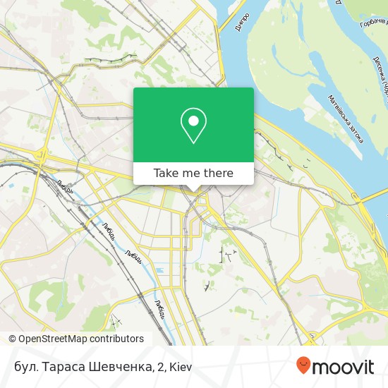 бул. Тараса Шевченка, 2 map