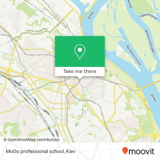 MoDo professional school map