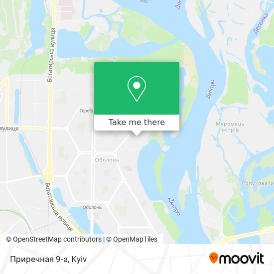 Приречная 9-а map