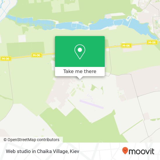 Web studio in Chaika Village map