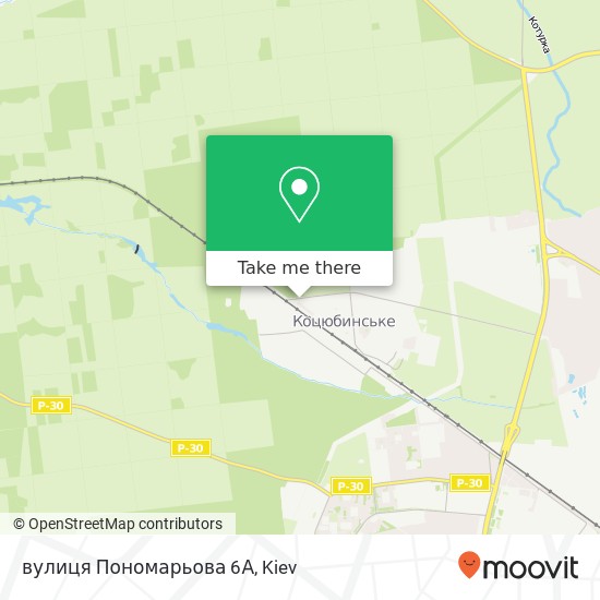 вулиця Пономарьова 6А map