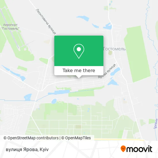 Карта вулиця Ярова