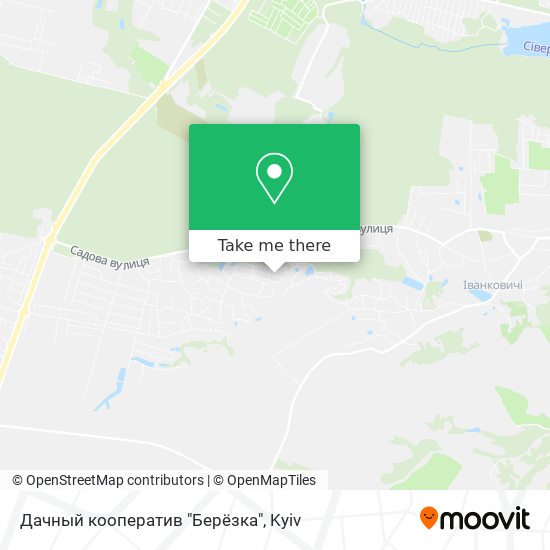 Карта Дачный кооператив "Берёзка"