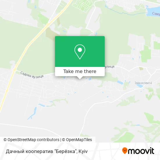 Дачный кооператив "Берёзка" map