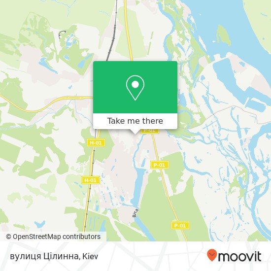 вулиця Цілинна map