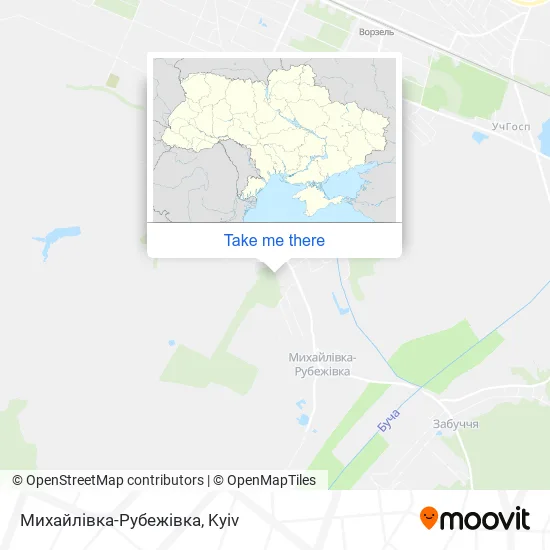 Карта Михайлівка-Рубежівка