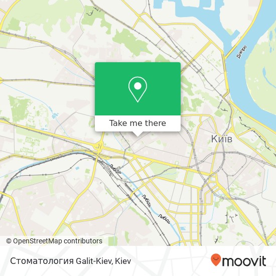 Стоматология Galit-Kiev map