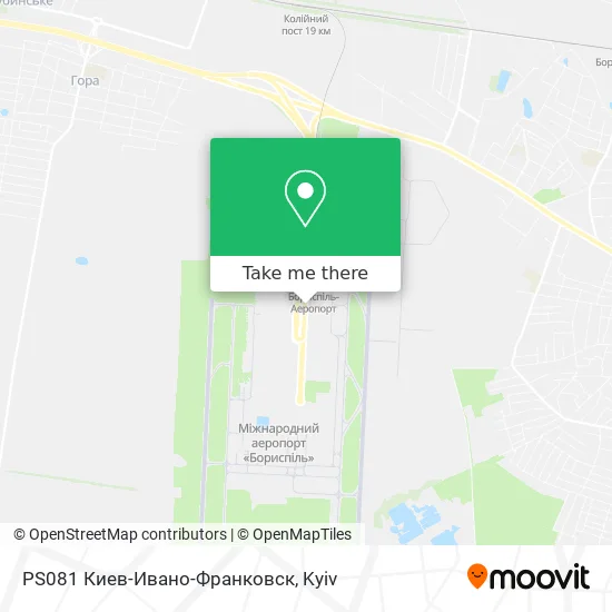 Карта PS081 Киев-Ивано-Франковск