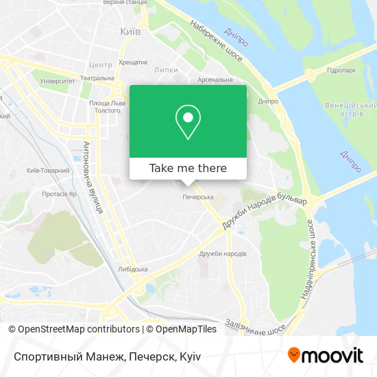 Спортивный Манеж, Печерск map