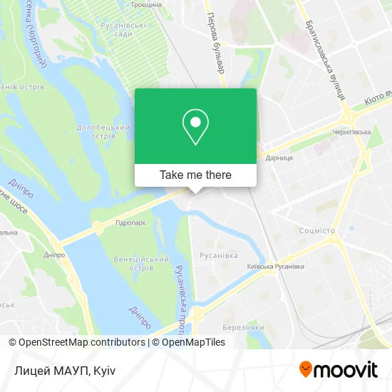 Карта Лицей МАУП