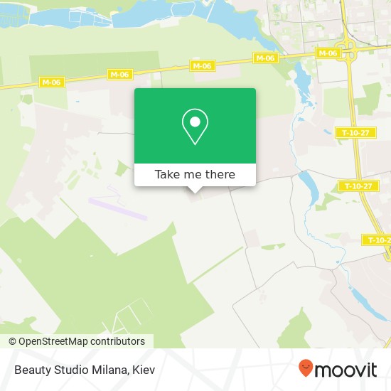 Beauty Studio Milana map