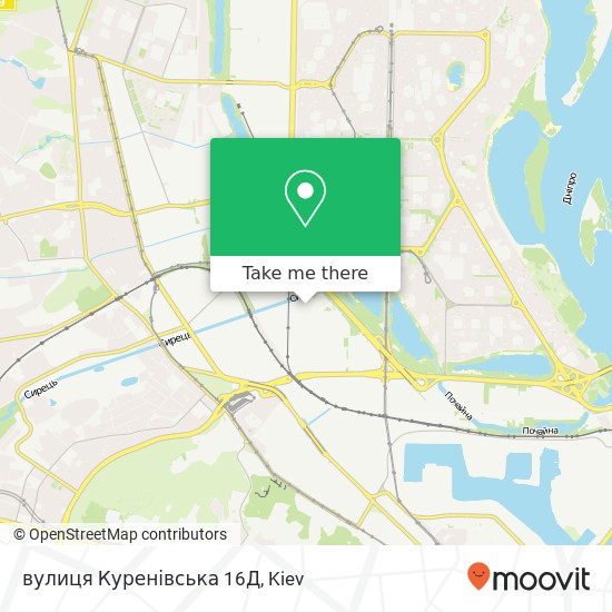 вулиця Куренівська 16Д map
