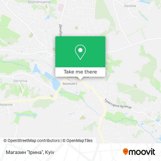 Магазин "Ірина" map