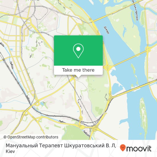 Мануальный Терапевт Шкуратовський В. Л map