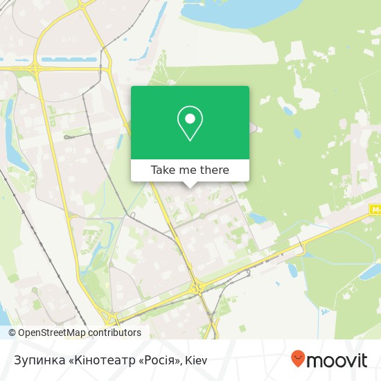 Зупинка «Кiнотеатр «Росiя» map