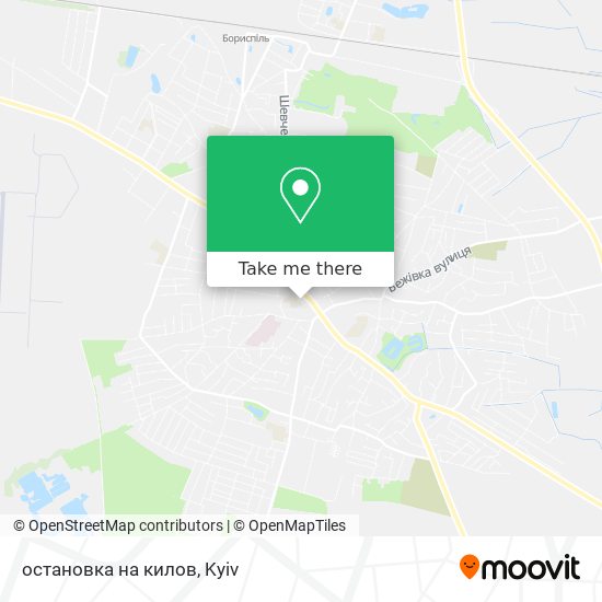 остановка  на килов map