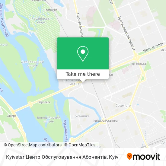 Карта Kyivstar Центр Обслуговування Абонентiв