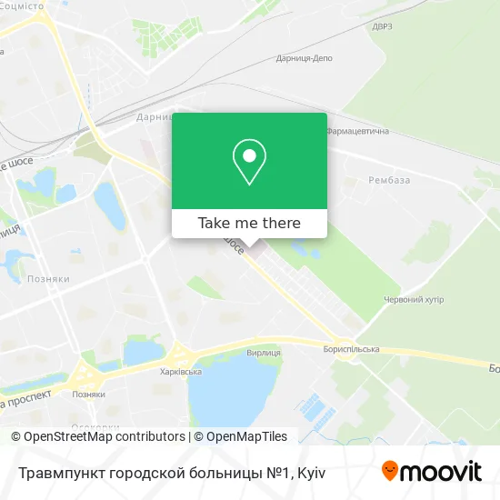 Травмпункт городской больницы №1 map