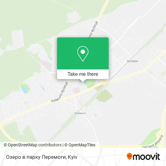 Карта Озеро в парку Перемоги