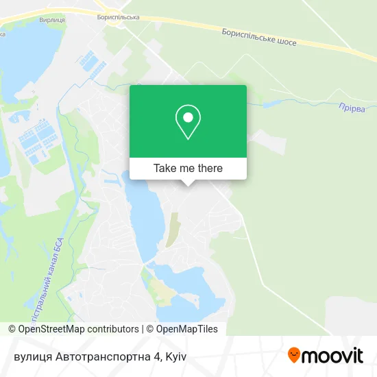 Карта вулиця Автотранспортна 4