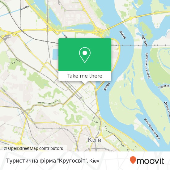 Туристична фірма "Кругосвіт" map