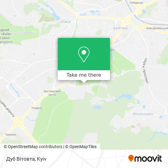 Дуб Вітовта map