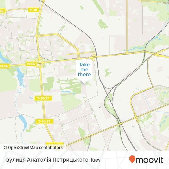 вулиця Анатолія Петрицького map