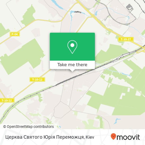 Церква Святого Юрія Переможця map