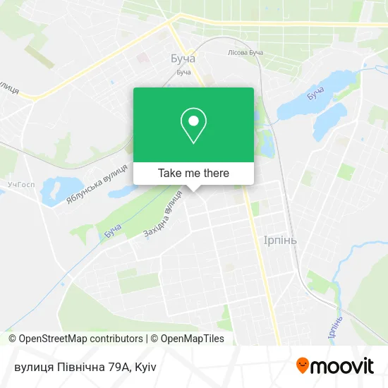 Карта вулиця Північна 79А