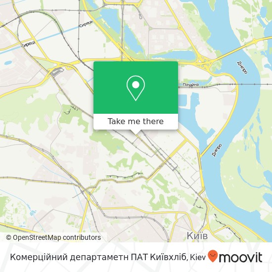 Комерційний департаметн ПАТ Київхліб map