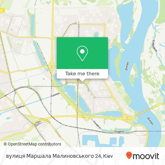 Карта вулиця Маршала Малиновського 24