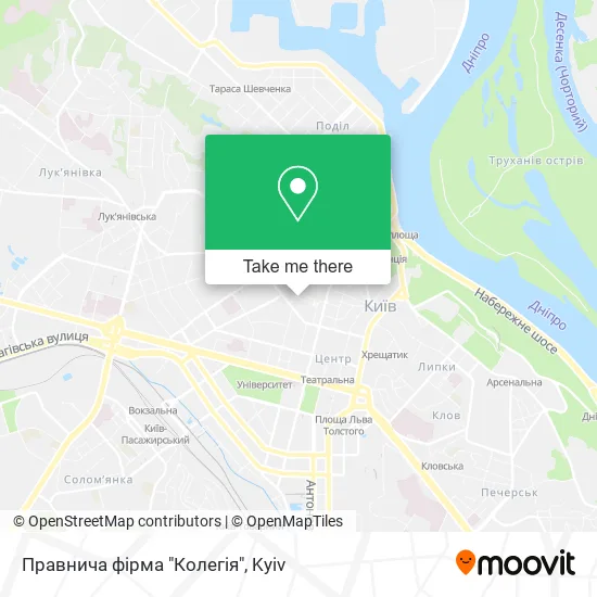 Карта Правнича фірма "Колегія"