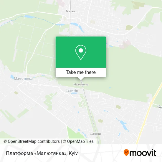 Карта Платформа «Малютянка»