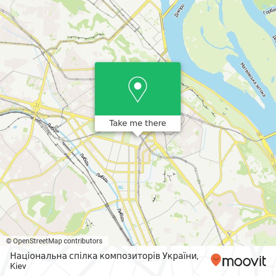 Карта Національна спілка композиторів України