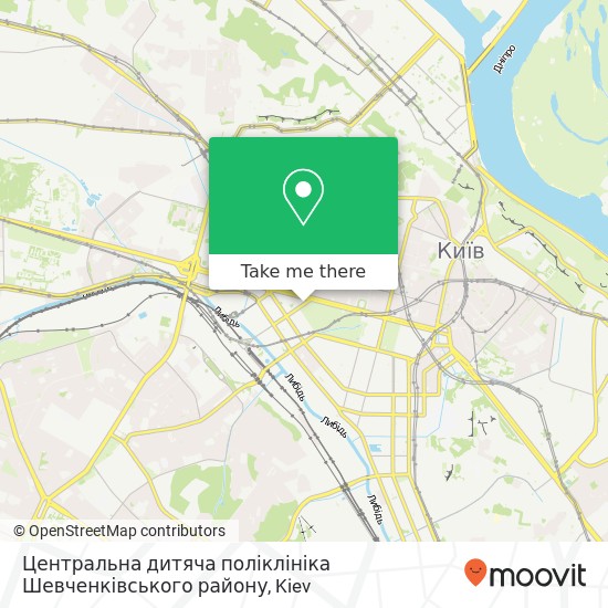 Центральна дитяча поліклініка Шевченківського району map