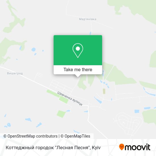 Карта Коттеджный городок "Лесная Песня"