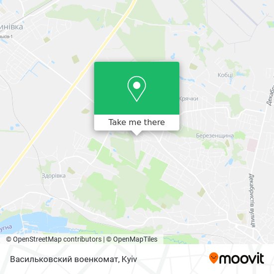 Васильковский военкомат map