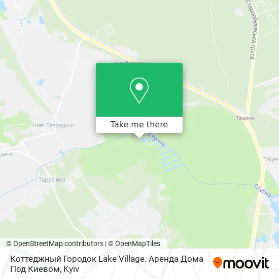 Коттеджный Городок Lake Village. Аренда Дома Под Киевом map