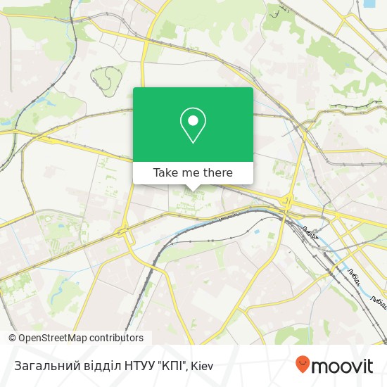 Загальний відділ НТУУ "КПІ" map