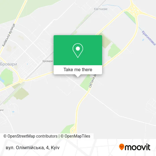 Карта вул. Олімпійська, 4