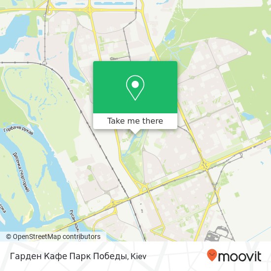 Гарден Кафе Парк Победы map