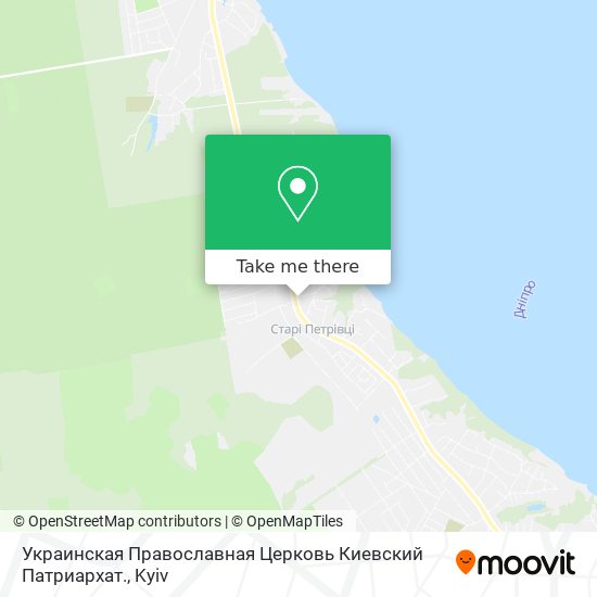Карта Украинская Православная Церковь Киевский Патриархат.