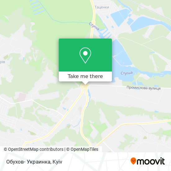 Обухов- Украинка map